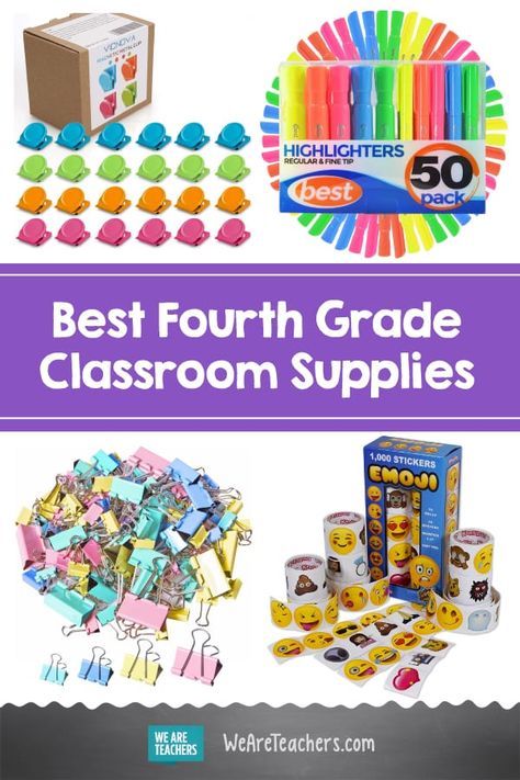 The Ultimate Checklist for 4th Grade Classroom Supplies 4th Grade Must Haves, Tips For 4th Grade Students, 4th Grade Supply List, Teaching Fourth Grade, 4th Grade Teacher Must Haves, 4th Grade Tips For Students, Fourth Grade Classroom Decor, Soft Starts In The Classroom 4th Grade, 4th Grade School Supply List