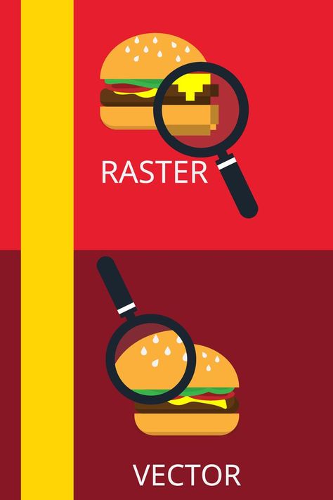 Vector vs. raster graphics Raster Vs Vector Graphics, Vector Vs Raster Image, Raster Images Design, Raster Graphics, Inspiration Board Design, Raster To Vector, Popular Logos, Raster Image, Image File Formats