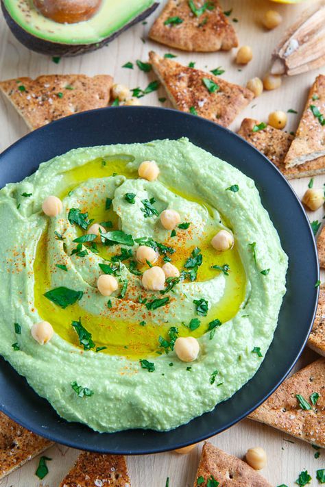 Avocado Hummus Edamame Hummus Recipe, Avocado Hummus Recipe, Basil Hummus, Edamame Hummus, Hummus Dip, Avocado Hummus, Veggie Chips, Homemade Hummus, Hummus Recipe