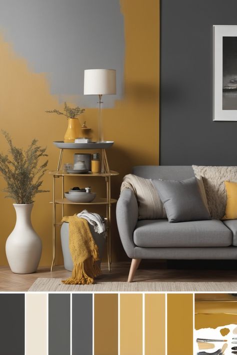 Discover the key strategies to boost your website's SEO with expert tips and actionable insights in this must-read guide. #ad     #Colortrend #wallpaint2024  #color2024  #DIYpainting  ##DIYhomedecor  #Fixhome Mustard Paint Color Walls Living Rooms, Mustard And Gray Living Room, Mustard And Grey Color Palette, Accent Colors That Go With Gray, Home Decor Colour Palette, Dark Grey And Mustard Living Room, Living Room Decor Mustard, Grey And Ochre Living Room, Mustard Yellow And Grey Living Room