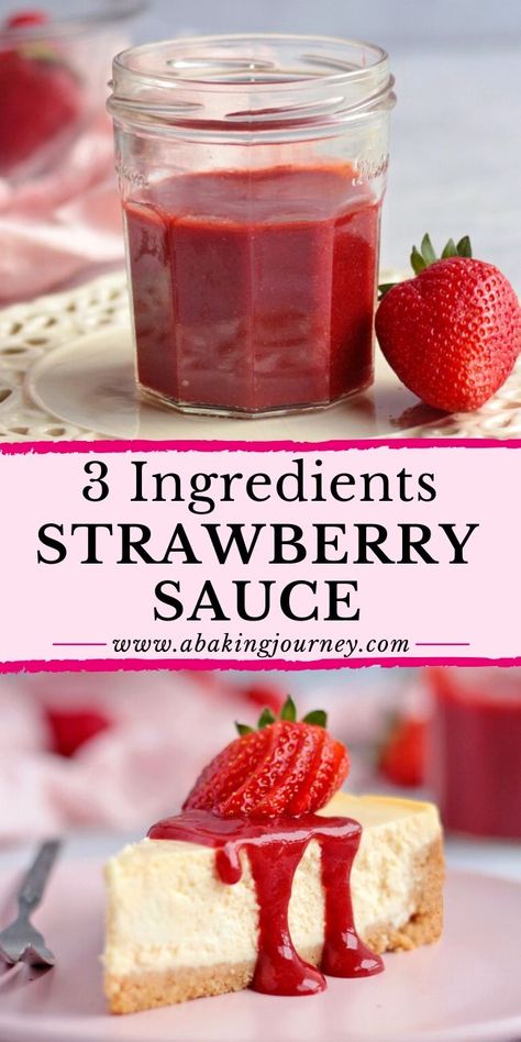 Strawberry Coulis Recipe, Strawberry Coulis, Coulis Recipe, Fruit Sauce, Cake Cheesecake, Berry Sauce, Berry Dessert, Healthy Strawberry, Strawberry Sauce