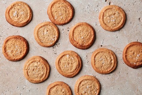 Malted Milk Cookies, Salt Cookies Recipe, Great Australian Bake Off, Maldon Sea Salt Flakes, Sea Salt Cookies, Slice Recipes, Autumn Fruit, Decadent Food, Milk Dessert