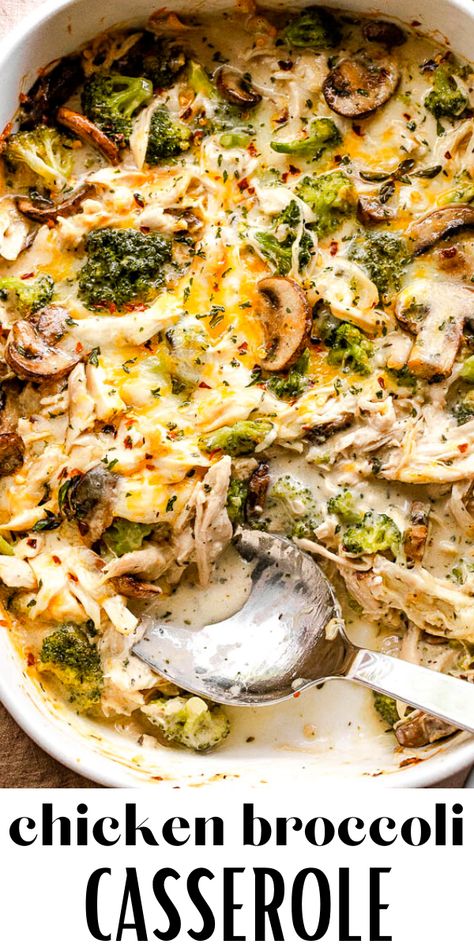 An easy, low-carb version of classic Chicken Divan, with tender white meat chicken, savory broccoli and mushrooms, and an herbed mozzarella sauce. Cheesy Chicken Broccoli Casserole, Mozzarella Sauce, Broccoli And Mushrooms, 1200 Calorie Diet Meal Plans, Dinner Sandwich, Chicken Divan, Cheesy Chicken Broccoli, Chicken Broccoli Casserole, Broccoli Casserole