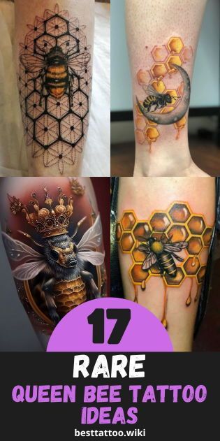 Make a bold statement with our collection of 17 queen bee tattoo ideas for 2024. Designed to symbolize power and femininity, each tattoo captures the essence of the queen bee in stunning detail. Whether you prefer a small, discreet design or a larger, more elaborate piece, our selection offers a range of options to suit your style. Rule the hive with these exquisite queen bee tattoos. King Bee Tattoo, Patron Bee Tattoo, Queen Bee Tattoo For Women, Bee Neck Tattoo, Bee Hive Tattoo Design, Honeycomb Bee Tattoo, Bee Tattoo Men, Bee Sleeve Tattoo, Queen Bee Tattoo Ideas