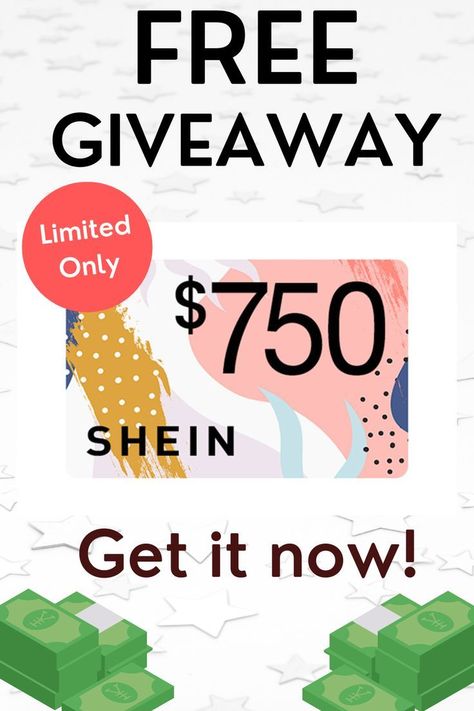 Are you already a member? The giveaway is coming to an end this week. Don't pass up your chance to win a fantastic tech product or a $750 Shein gift card that can be used for anything except... You already know what it is. Click here for more information on how to enter the Giveaway.#giftcard#giftideas#gifts#giveway#free#giveways#giftcardsavailable#giveawaycontest#giveawaytime#giveaway#shein#sheingiftcard#freesheingiftcard 750 Shein Gift Card, Shein Gift Card, Win Gift Card, Google Play Gift Card, Paypal Gift Card, Walmart Gift Cards, Amazon Gift Card Free, Gift Card Generator, Gift Card Giveaway