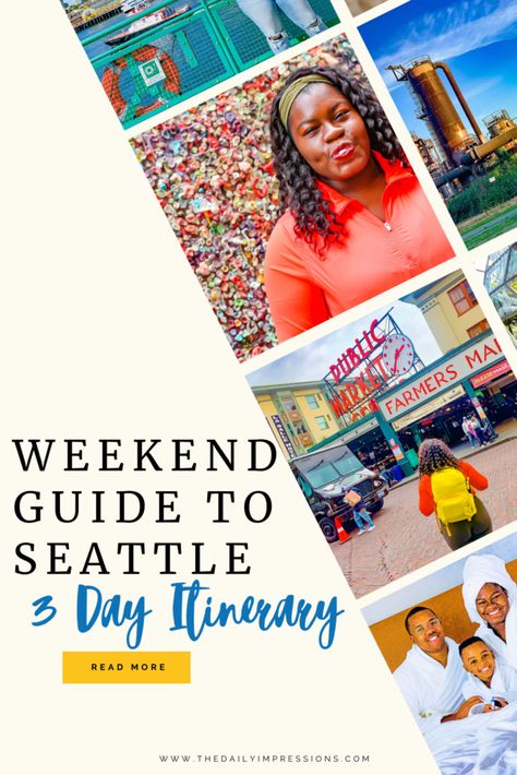 Guide to Weekend Trip Seattle 3 Day Seattle Itinerary | The Daily Impressions Seattle Itinerary, Starbucks Seattle, Things To Do In Seattle, Public Market, Pike Place Market, Pike Place, Weekend Trip, Great Food, Best Places To Eat