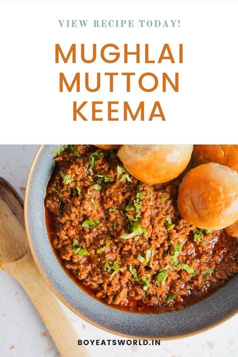 Ground Mutton Recipes, Mutton Keema Recipes Indian, Mughal Recipes, Mutton Keema Recipes, Mutton Keema, Keema Curry, Lamb Curry Recipes, Keema Recipe, Savory Snack Recipes