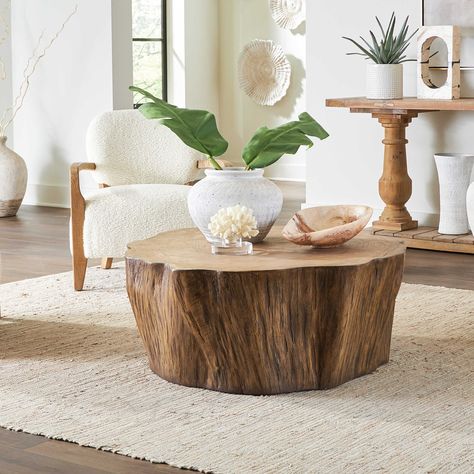 Woods Edge Coffee Table, Sierra | Uttermost Brown Coffee Table, Piano Lamps, Natural Tree, Outdoor Hanging Lanterns, Coffee Tables For Sale, Wooden Coffee Table, Fireplace Accessories, Functional Art, Coffee Table Wood