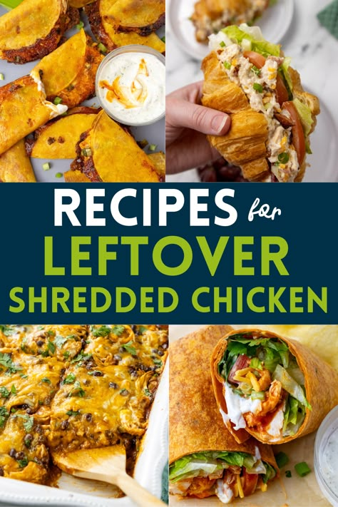 I give you recipe for your leftover shredded chicken. I have a section for 1 cup, 2 cups, 3 cups, and 4 cups of leftover shredded chicken. Dinner With Shredded Chicken Easy Meals, Lunch With Shredded Chicken, Quick Dinner Ideas With Shredded Chicken, Meals Made With Shredded Chicken, Easy Recipes With Leftover Chicken, Chicken Recipes Leftover Easy Meals, Recipes For Leftover Shredded Chicken, Recipes Using Cooked Shredded Chicken, Supper Ideas With Shredded Chicken