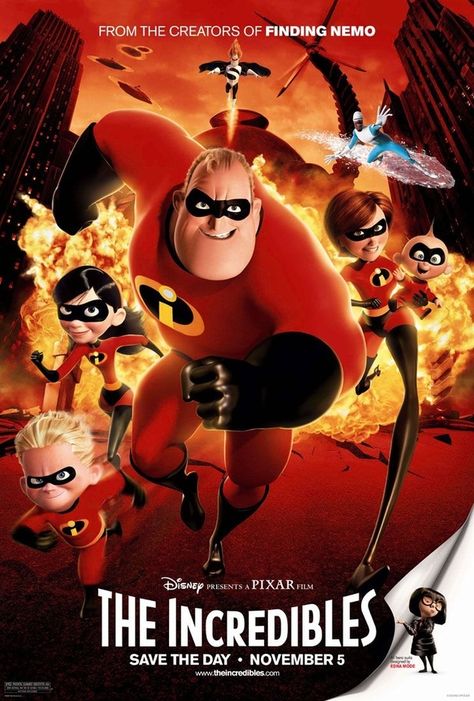 The Incredibles (2004) The Incredibles 2004, Disney Presents, Pixar Films, Movies Worth Watching, Film Anime, Film Disney, Disney Princes, Kids' Movies, Walt Disney Pictures