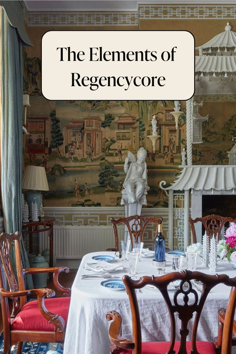 You needn’t be a fan of Bridgerton to love Regencycore. If you do watch Bridgerton, though, you already know what Regency style is all about: elegance and opulence. Let's find out more! Bridgerton Drawing Room, Regency Home Aesthetic, Regencycore Decor, French Regency Decor, Regency Style House, Regency Style Interior, Classicism Interior, Regency Interior Design, Regency Interior