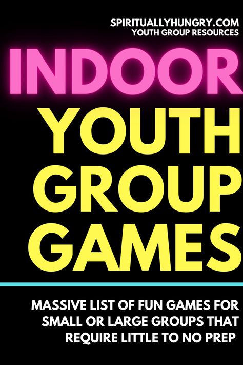 Youth Group New Years Lesson, Large Group Activities For Kids, Youth Group Theme Nights, Outdoor Youth Group Games, Youth Lock In Ideas Church, Church Lock In Ideas Youth, Youth Night Ideas Church, Large Group Games For Kids, Christian Youth Group Ideas