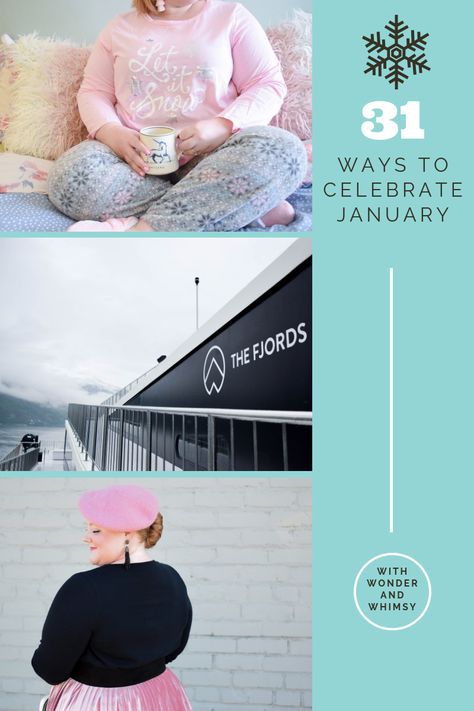 31 Ways to Celebrate January: a bucket list of small, simple ways to survive the cold, create your own fun indoors, and nourish your body and soul in 2019. #celebratejanuary #januarybucketlist #januarylist #funthingstodoinjanuary #winterbucketlist 31 Ways To Celebrate January, January Bucket List, Celebrate January, January Themes, With Wonder And Whimsy, Wonder And Whimsy, Seasonal Living, Winter Bucket List, Happiness Project