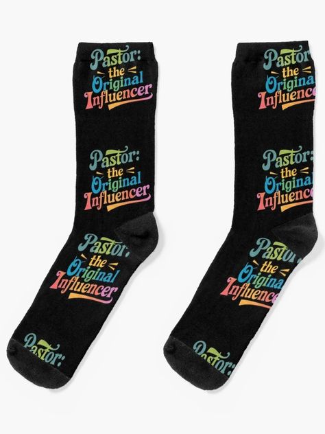 "Funny Pastor Gifts - Pastor The Original Influencer" Socks for Sale by 100xGifts Foryou | Redbubble Pastor Gift Ideas, Appreciation Gifts For Men, Pastor Gifts, Pastor Appreciation Day, Pastor Appreciation Gifts, Pastor Appreciation, Pastors Appreciation, Gifts For Pastors, Appreciation Gifts