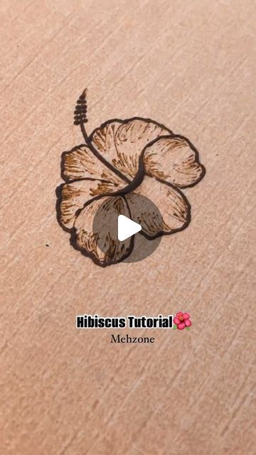 Hibiscus Mehndi Design, Hibiscus Tutorial, Henna Tutorial, Flower Henna, Me Quotes Funny, Henna Artist, February 11, Mehandi Designs, Mehendi Designs