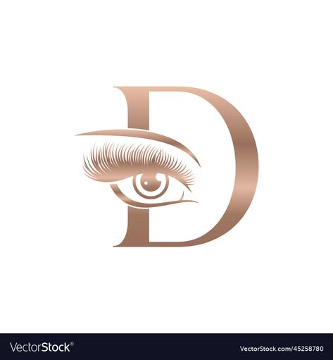 Eyelash Logo Design Lashes, Logo Letter D, Lash Quotes, Eyelash Logo, Makeup Logo, Lashes Logo, Logo Letter, Letter D, Eye Lashes