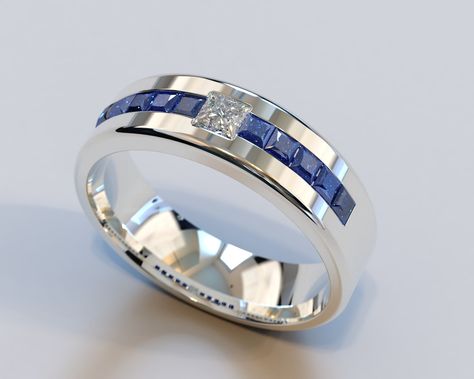 **Get 200$ off by subscribing to our newsletter https://shorturl.at/pSTY4 Man Sapphire Wedding Bands Collection: https://etsy.me/3tYttTa This men's wedding band is inspired by high class and mystery! The stunning diamond is displayed in all it's glory against this flawless white gold ring. The added side princess emeralds on this ring highlight the magnificent style on the surface of the ring and brings the look together.  This ring is truly one of our favorite designs, and we are proud to prese Sapphire Ring For Men, Sapphire Wedding Bands, Men’s Wedding Bands White Gold, Mens Sapphire Wedding Band, Mens Sapphire Ring, Mens White Gold Rings, Mens Wedding Bands Unique, Sapphire Wedding Band, Custom Wedding Band