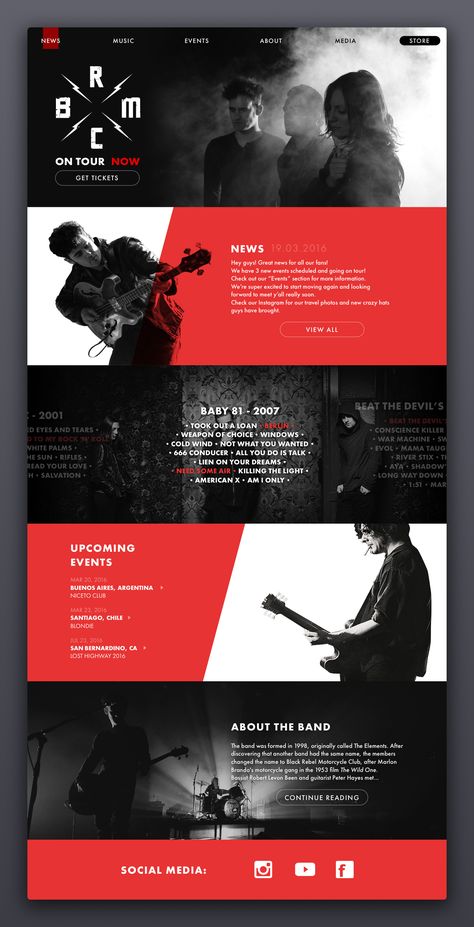 Design De Configuration, Design Sites, Music Website, Best Website Design, Graphisches Design, Desain Editorial, Webdesign Inspiration, Web Ui Design, Webpage Design