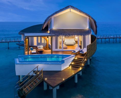 Water Bungalow, Maldives Hotel, Maldives Beach, Best All Inclusive Resorts, Marriott Resorts, Pool Villa, Maldives Resort, Jw Marriott, Marriott Hotels