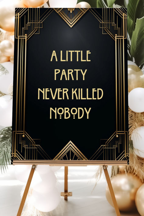 1920s Theme Halloween Party, Great Gatsby 18th Birthday Party, 1920s 20th Birthday, 1930s Decor Party, 1920s 30th Birthday Party, Roaring 40s Birthday Party, Gatsby Birthday Party Decorations, Great Gabsy Party Ideas, Speak Easy Theme Party