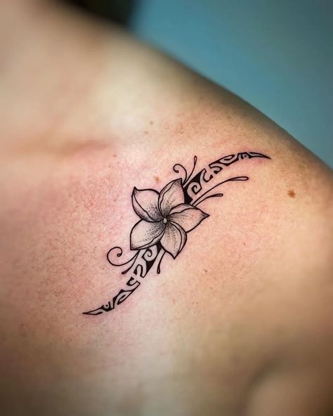 Tiare Maori Flower Tattoo, Ways To Fill In A Sleeve Tattoo, Plumeria Tattoo Meaning, Polynesian Lotus Flower Tattoo, Hawaiian Ohana Tattoo, Tony Tattoos For Women, Matching Hawaiian Tattoos, Kakau Tattoos, Hawaiian Flower Tattoos For Women