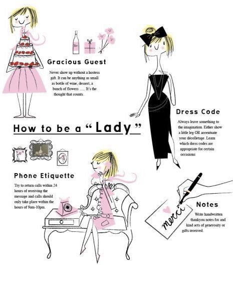 Ettiquette For A Lady, Phone Etiquette, Lady Rules, Be A Lady, Dining Etiquette, Etiquette And Manners, Act Like A Lady, Finishing School, Good Manners