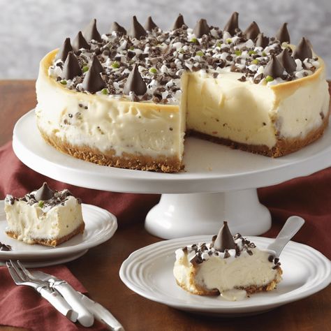 Decadent Cannoli Cheesecake with Ricotta Cream Topping - Cooking Italians Cannoli Cheesecake With Ricotta Cream Topping, Cakes Made With Ricotta Cheese, Canolli Cheesecake Recipes, Desserts With Ricotta Cheese, Cannoli Cheesecake Recipe, Cannoli Cheesecake, Traditional Cheesecake, Ricotta Cream, Cannoli Recipe