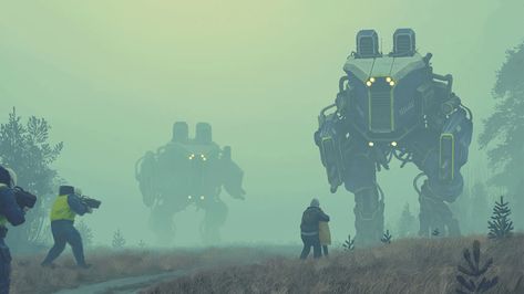 Tales From The Loop, Simon Stalenhag, Cosmic Horror, The Labyrinth, Space Images, Alternate History, Science Fiction Art, Art Books, Space Travel