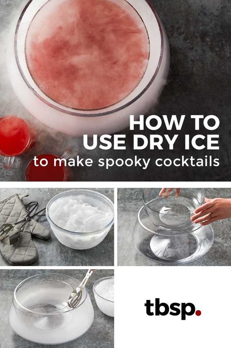 Halloween Drinks With Dry Ice, Halloween Cocktails Dry Ice, Halloween Drinks Dry Ice, How To Use Dry Ice, Dry Ice Punch Bowl, Dry Ice Halloween Drinks, Dry Ice Punch, Cocktails With Dry Ice, Dry Ice Cocktail