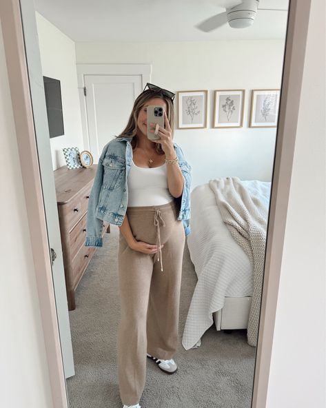 Over Belly Wide Leg Maternity … curated on LTK Outfit Inspo Fall Maternity, Maternity Black Jeans Outfit, Maternity Sweats Outfit, Pregnant At 40 Maternity Outfits, Linen Pants Outfit Pregnant, Low Rise Jeans Pregnant, Outfit Ideas Pregnant Winter, Maternity Outfit Inspo Winter, High Waisted Maternity Pants