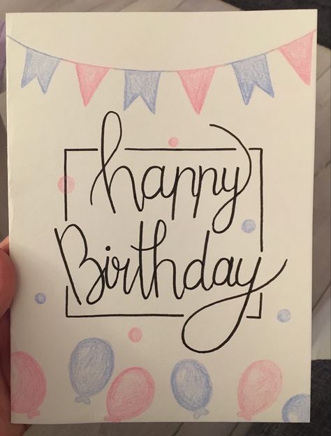 Ideas For Happy Birthday Cards, Idea For Birthday Cards, Birthday Card Ideas For Grandparents, Bf Bday Card Ideas, Cute Birthday Notes For Friends, Hbd Card Ideas, Drawings For Mom Birthday, Friends Birthday Card Ideas, Cute Birthday Card For Mom