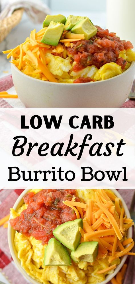 Low Carb Breakfast Burrito, Breakfast Burrito Bowl, Diet Dishes, Healthy Breakfast Burrito, Recipes Low Carb, Breakfast Burrito, Healthy Breakfast Recipes Easy, Healthy Bowls, Egg Muffins