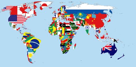 World Map "Flags of Countries" World Map With Countries, Ap Human Geography, Planet Jupiter, George Lopez, Geography Map, Human Geography, Amazing Maps, World Map Wallpaper, See World