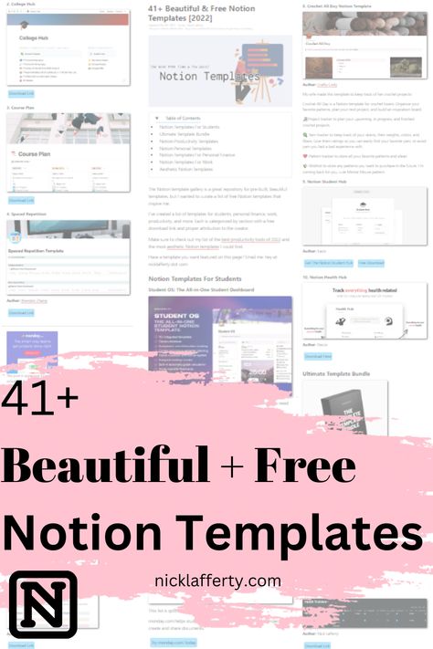 How To Use Notion Templates, Google Calendar And Notion, Free Notion Student Template, Free Notion Templates Aesthetic Dashboard, Notion Budget Template Aesthetic, Notion Aesthetic Template Student, Aesthetic Free Notion Templates, Notion Template Ideas Small Business, Notion Journal Template Free