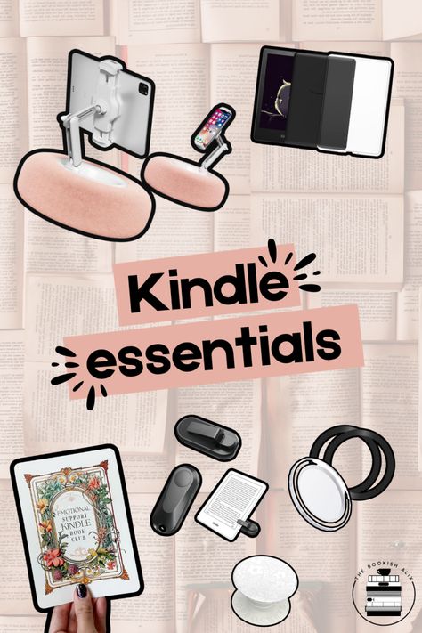 Kindle essentials Kindle Cover Aesthetic, Kindle Name Ideas, Reader Essentials, Kindle Setup, Kindle Hacks, Kindle Decoration Ideas, Stuff Your Kindle Day 2023, Kindle Insert Ideas, Stuff Your Kindle Day 2024