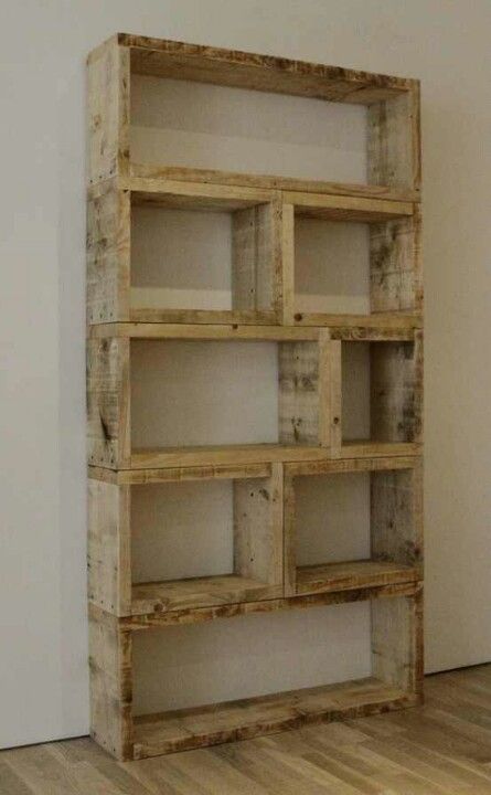 2X6 book shelf Pallet Bookshelf, Room Library, Custom Benches, Pallet Creations, Pallet Shelves, Pallet Crafts, Wood Pallet Projects, Pallet Ideas, Cool Ideas