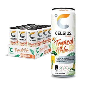 Celsius Energy Drink, Boost Metabolism Drink, Mango Green Tea, Preworkout Drink, Healthy Energy Drinks, Live Fit, Essential Vitamins, High Fructose Corn Syrup, Healthy Energy