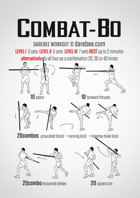 Combat Bo Workout. Awesome workout for any Kobudo or other staff trainers. Bo Staff Training, Superhero Workout, Trening Sztuk Walki, Bo Staff, Self Defense Martial Arts, Self Defense Techniques, Combat Training, Martial Arts Techniques, Pencak Silat