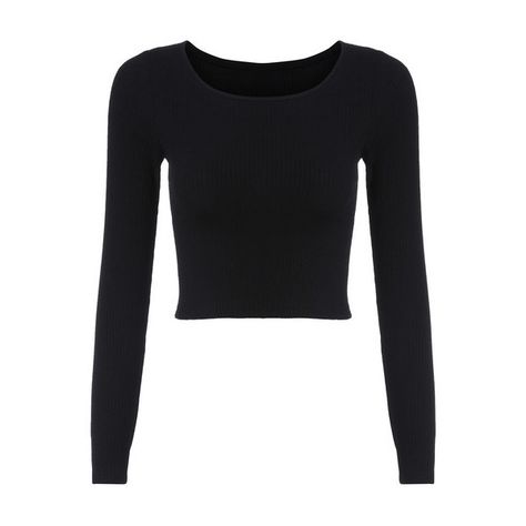 SheIn(sheinside) Long Sleeve Crop Black T-shirt ($11) ❤ liked on Polyvore featuring tops, shirts, crop tops, long sleeves, black, stretchy tops, polyester crop tops, long sleeve tops, stretch long sleeve shirt and stretch top Long Shirt Tops, Shirts Crop Tops, Dream Wishlist, Long Sleeve Peplum Top, Black Crop Tee, Stretchy Crop Tops, Black Long Sleeve Crop Top, Shirts Crop, Cropped Shirts