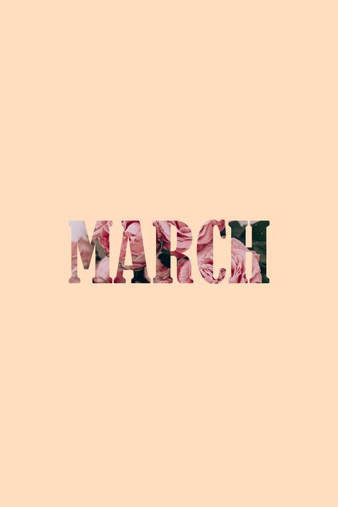 March Spring Wallpaper, Pink March Wallpaper, Spring Words Aesthetic, Hello March Aesthetic, Hello Spring Aesthetic, March Vision Board Aesthetic, March Homescreen, March Background Wallpapers, March Aesthetic Month