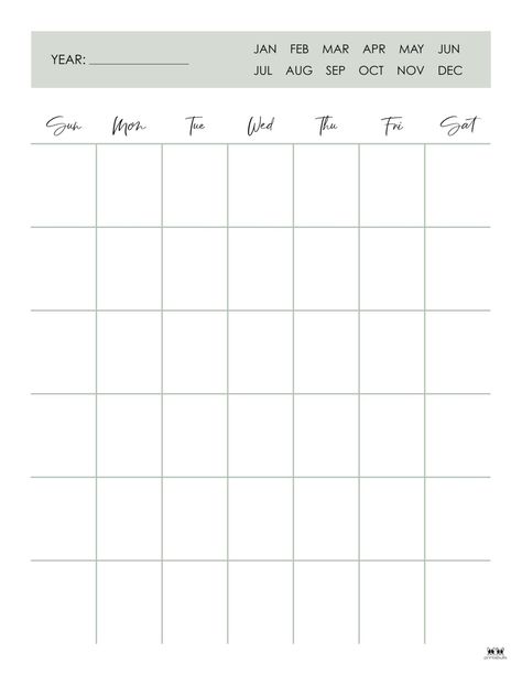 Choose from 15 unique printable blank calendars. Calendars include monthly and annual, Sunday & Monday start, and more. Print from home. FREE! Mom Planner Printables Free, Study Planner Printable Free, Green Planner, Free Blank Calendar, Blank Monthly Calendar Template, Blank Calendar Pages, Blank Monthly Calendar, Monthly Planner Template, Blank Calendar Template