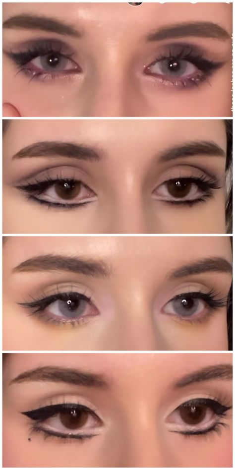 60s Dark Eye Makeup, Eye Shape Makeup Chart, Colors That Make Tan Skin Pop, Makeup For Non Hooded Eyes, Red Lip Neutral Eye Make Up, Grunge Makeup Olive Skin, Copy And Paste Latina Eyeshadow, Makeup For Prominent Eyes, Make Up Looks For Small Eyes