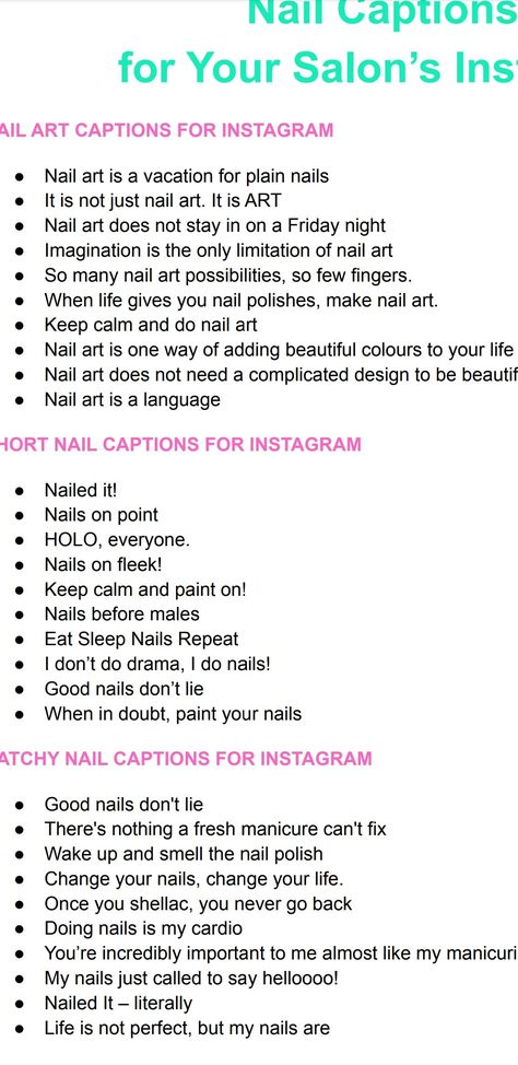 Instagram Bio Ideas For Nail Artist, New Nail Captions For Instagram, Instagram Bio For Nail Page, Captions For Nail Posts, Bio For Nails Instagram, Nail Art Insta Id Name, Hastag Instagram Nails, Nail Artist Bio Ideas, Bio For Nails Page