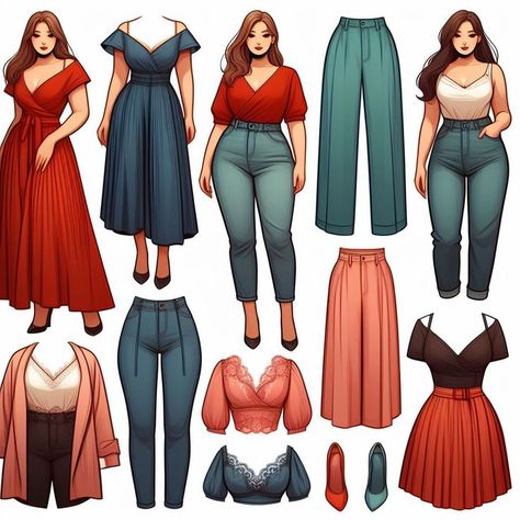 Clothes For Curvy Figures, Curvy Romantic Outfit, Capsule Wardrobe Hourglass Shape, Casual Hourglass Outfits, Soft Romantic Kibbe, Hourglass Plus Size Outfits, Hourglass Figure Outfits Plus Size, Bottom Hourglass Outfits, Plus Size Hourglass Outfits