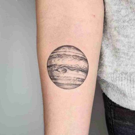 Sun Moon Jupiter Tattoo, Jupiter Tattoo Small, Saturn And Jupiter Tattoo, Jupiter Planet Tattoo, Planet Venus Tattoo, Mars Planet Tattoo, Mercury Tattoo Planet, Jupiter Tattoo Planet, Venus Planet Tattoo