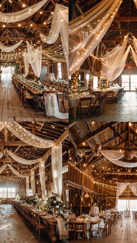 barn wedding theme decorations Dream Wedding Inspiration, Rustic Charm Wedding, Wedding Inspo Rustic, Spring Wedding Ideas Rustic Vintage, Rustic Whimsical Wedding Theme, Unique Wedding Theme Ideas, Barn Decorating Ideas Wedding, Country Wedding Venues Barns, Barn House Wedding Ideas