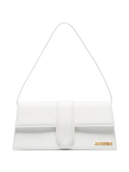 Le Bambino Long leather shoulder bag from JACQUEMUS featuring white, leather, gold-tone logo lettering,…. Color:white. Material:Leather #adv womens #bags #shoulder #handbags # Jaquemus2020 Bag, Jacquemus Le Bambino Long, Small Bags Fashion, Long Shoulder Bag, Jacquemus Bags, Stile Blair Waldorf, White Shoulder Bags, Jacquemus Bag, Clear Makeup Bags