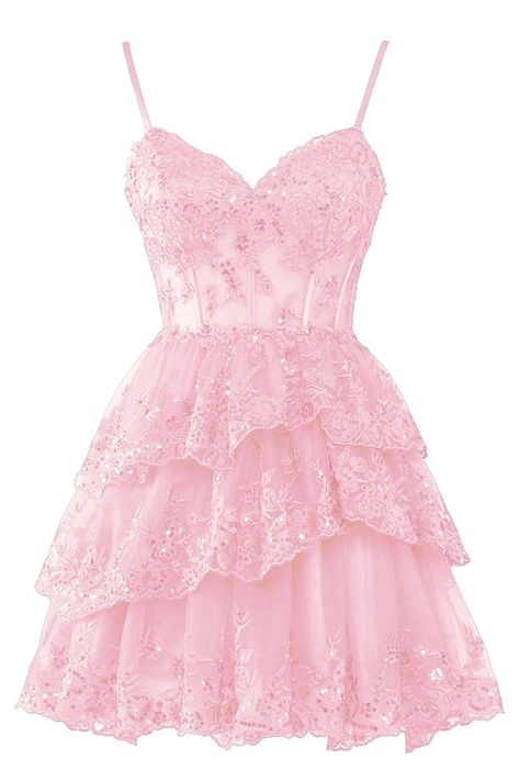 Short Formal Dresses Pink, Pink Short Prom Dress, Pink Short Dress Formal, Cute Outfits Party, Sweet 16 Pink Dresses Short, Pink Short Dress Party, V-neck Homecoming Dresses, Pink Short Prom Dresses, Short Pink Dress Formal Sweet 16