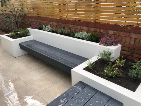 Gard Modern, Moderne Have, Patio Layout, Backyard Seating, Back Garden Design, Pergola Design, Cottage Garden Design, Modern Garden Design, Small Deck