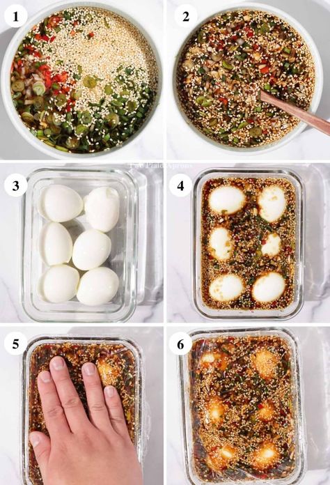 Mayak Eggs (Korean Marinated Eggs) | Two Plaid Aprons Korean Pickled Eggs, Korean Style Eggs, Mayak Eggs Korean Marinated Eggs, Korean Sauna Eggs, Ramen Marinated Egg, Korean Marinated Eggs Recipe, Korean Soft Boiled Eggs, Boiled Eggs Marinated, Korean Eggs Marinated